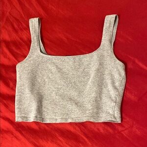 Forever 21 Gray Crop Tank Top